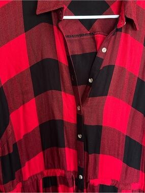 MAURICES size 0 or a 12 / buffalo plaid print shirtdress